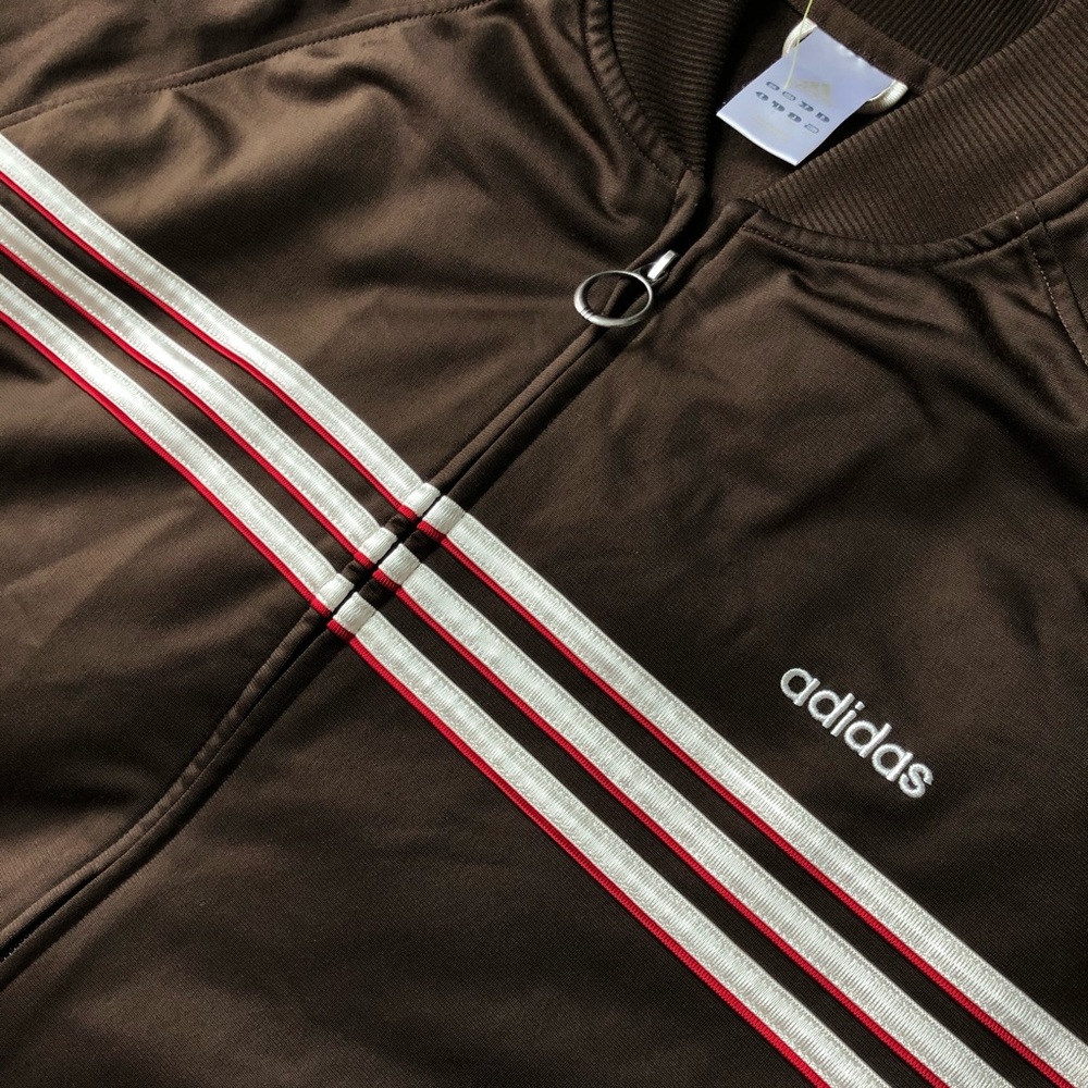 Retro Vintage Brown Adidas Track Jacket - Picture 2 of 3